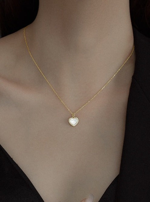 Pearl Heart Kette